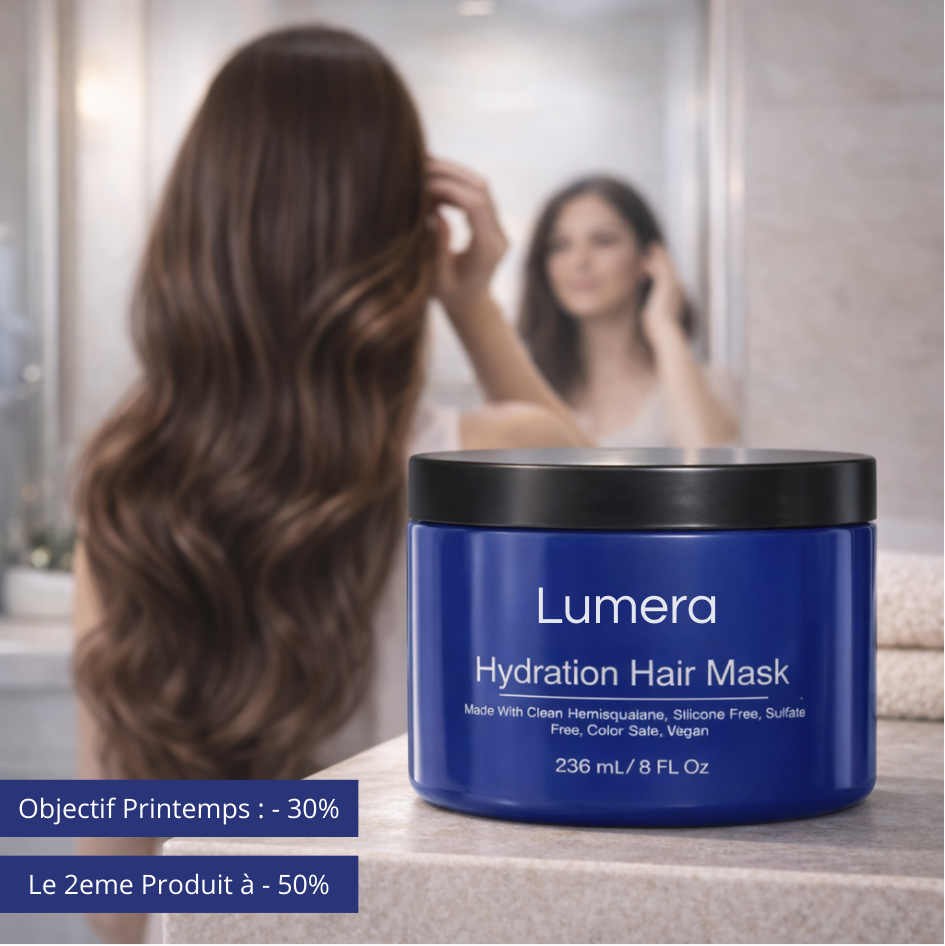 Masque capillaire à l'huile d'argan biologique et au collagène