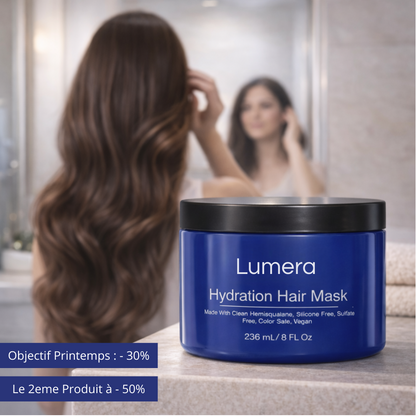 Masque capillaire à l'huile d'argan biologique et au collagène